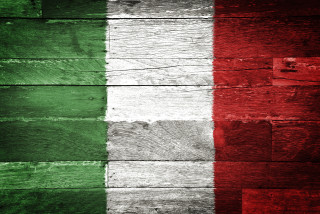 Wooden wall flag painted red - renaissance oil painting free wallpaper