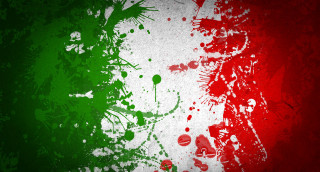 Grungy flag red effect side - correggio free wallpaper