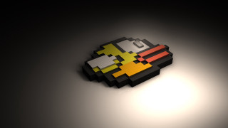 Computer mouse yellow black design - beeple free wallpaper