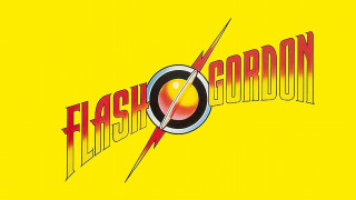Yellow background flash gordon logo - afrofuturism free wallpaper
