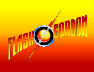 Flash gordon logo yellow red - dave gibbons free wallpaper