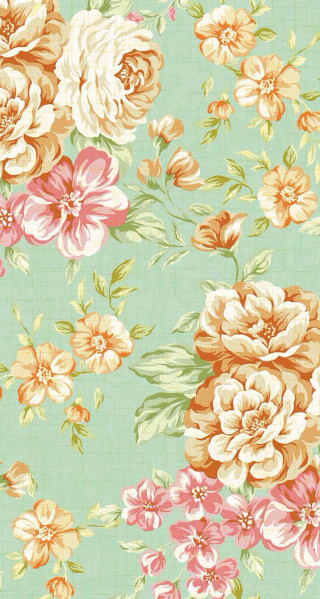 Flower pattern colorful green background - a flower pattern free wallpaper