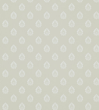 White wallpaper small leaves light - gray background free wallpaper
