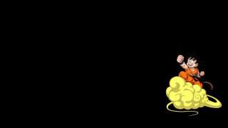 Cartoon character cloud black background - the end free wallpaper