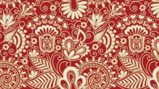 Red white floral pattern flowers - lot of flowers free wallpaper
