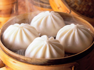 Close up bowl dumplings smoke - an zhengwen free wallpaper