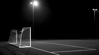 Soccer goal ball field night - alain tasso free wallpaper