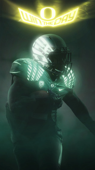 Football player green uniform neon - a football player free wallpaper