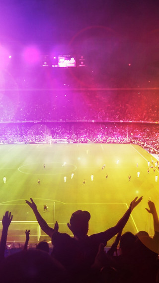 Crowd soccer game stadium hands - carles delclaux i free wallpaper