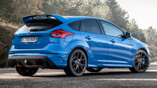 Blue car forest road puzzle - a blue car free wallpaper