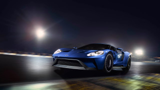 Blue sports car night track 2 - f 8 aperture free wallpaper