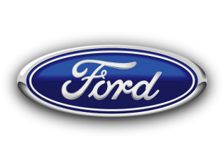 Ford logo white background blue - white lettering free wallpaper