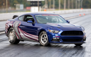 Blue mustang track red white - a track free wallpaper
