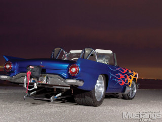 Blue car flames hood tail - tail free wallpaper
