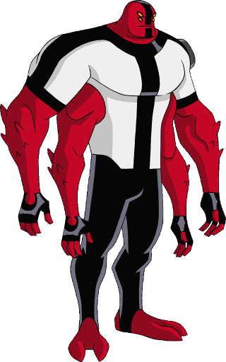 Cartoon red black suit standing - de stijl free wallpaper