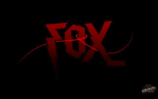 Red fox logo black background - a red ribbon free wallpaper