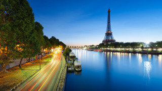 River boat tower night lights - a tower in the background free wallpaper