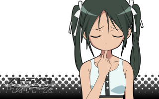 Green haired girl praying checkered - green hair free wallpaper