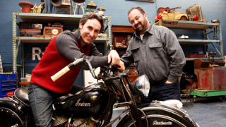 Smiling men motorcycle shop tools - the wall free wallpaper
