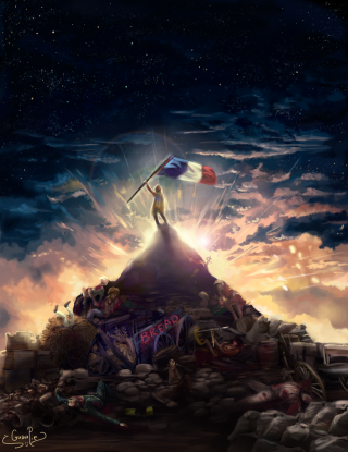 Person holding flag mountain rocks - a person holding free wallpaper