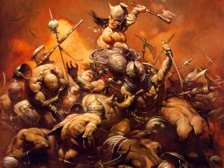Man horse warriors spears shields - other man free wallpaper