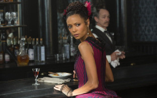 Woman bar wine man suit - her free wallpaper