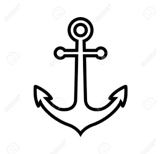 Anchor arrow white background stock - free ship wallpaper