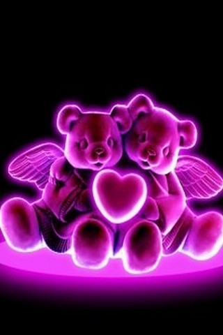 Teddy bears table hearts chest - anne stokes free wallpaper
