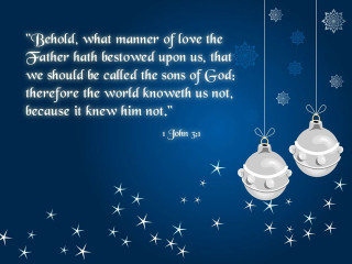 Christmas card ornaments john 3 - radiant free wallpaper