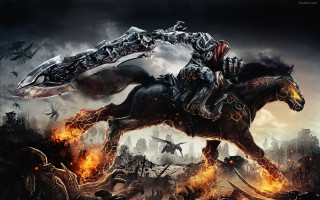 Horse rider fire field sword 2 - a fire free wallpaper