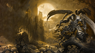 Demon sword demon back sword 2 - a painting of a demon free wallpaper