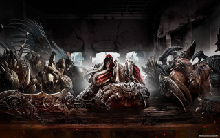 Demonic group dark room fire - dark free wallpaper