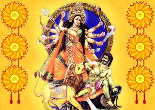 Woman lion circle animals people - a circle free wallpaper