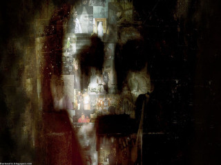 Person shadow wall clock time - a shadow free wallpaper