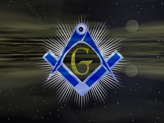 Masonic star aurora planet fireworks - white star free wallpaper