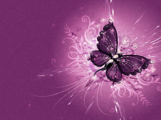 Purple butterfly gothic fairy wings - swirl free wallpaper