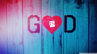 Heart god red blue colors - a heart free wallpaper for desktop