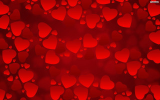 Red background hearts pattern love 3 - anne rigney free wallpaper