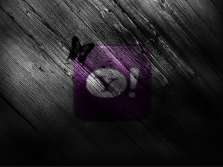 Purple white logo wood black - a wooden surface free wallpaper