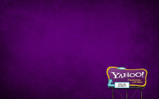Purple wall yahoo sign background - sign free wallpaper