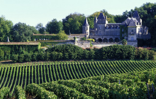 Castle garden trees background large - de hirsh margule free wallpaper