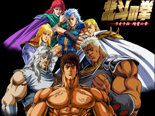 Anime characters expressions faces chests - different free wallpaper
