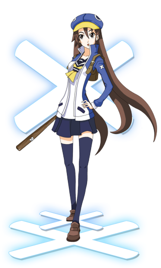 Girl uniform baseball bat action - ground free wallpaper