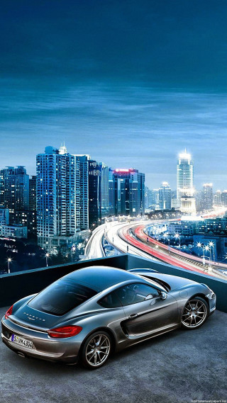 Car parked rooftop city night - andrew law free wallpaper