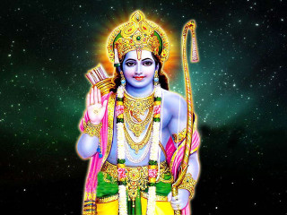 God flute star green field - a painting of a god free wallpaper