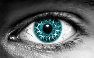 Close up person eye blue 3 - a close up of a persons eye free wallpaper