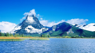 Mountain lake forest blue sky 4 - doug ohlson free wallpaper