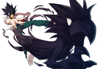 Baioken eishun blackhair green shirt - a black cat free wallpaper