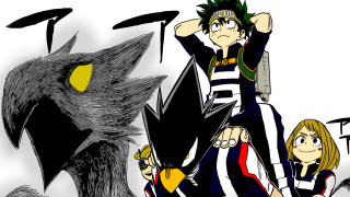 Man woman demon yellow eyes - a drawing of a man and a woman free wallpaper
