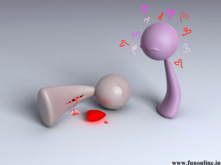 Purple object red substance heart - a red substance free wallpaper